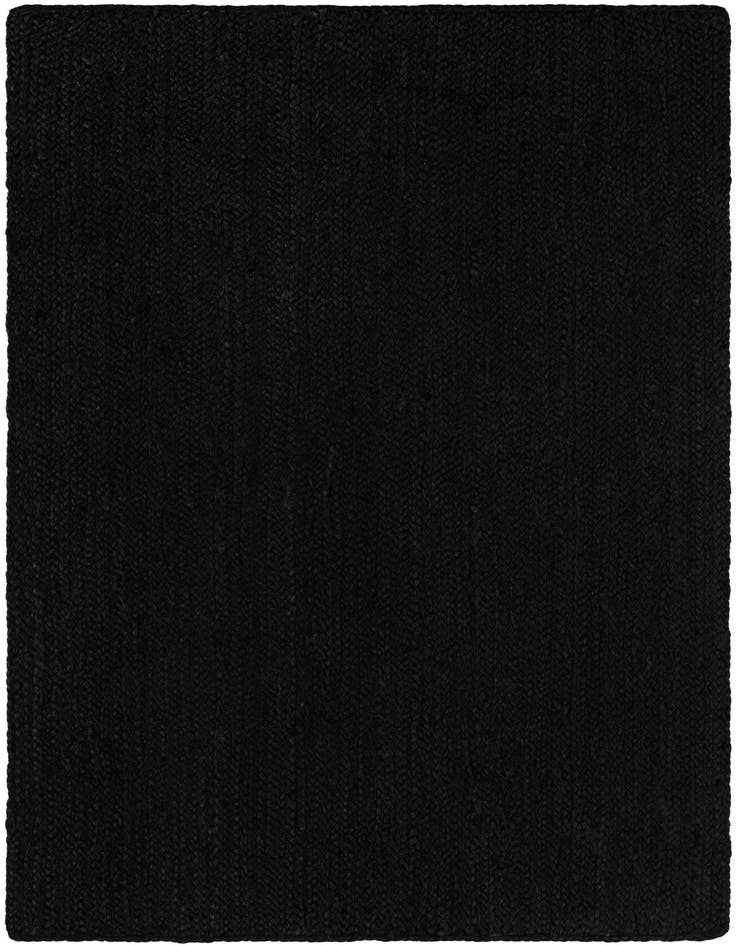 Detail image of  3' 1 x 5' 1  Hand Braided Jute Rug