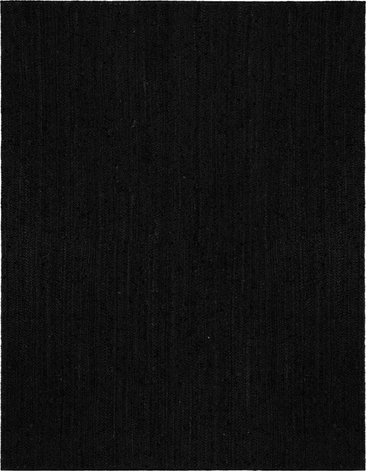 Detail image of  5' 3 x 8'  Hand Braided Jute Rug