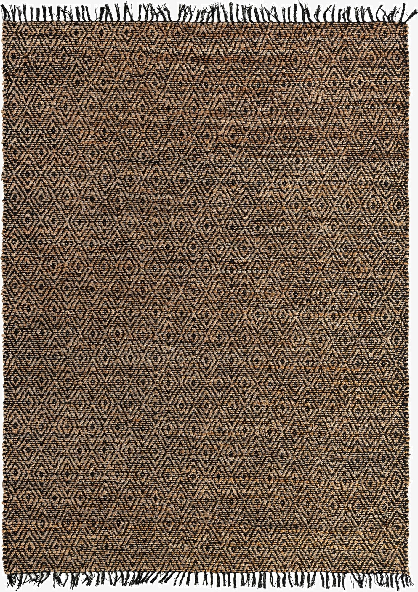  7' 1 x 10'  Hand Woven Braided Jute Rug