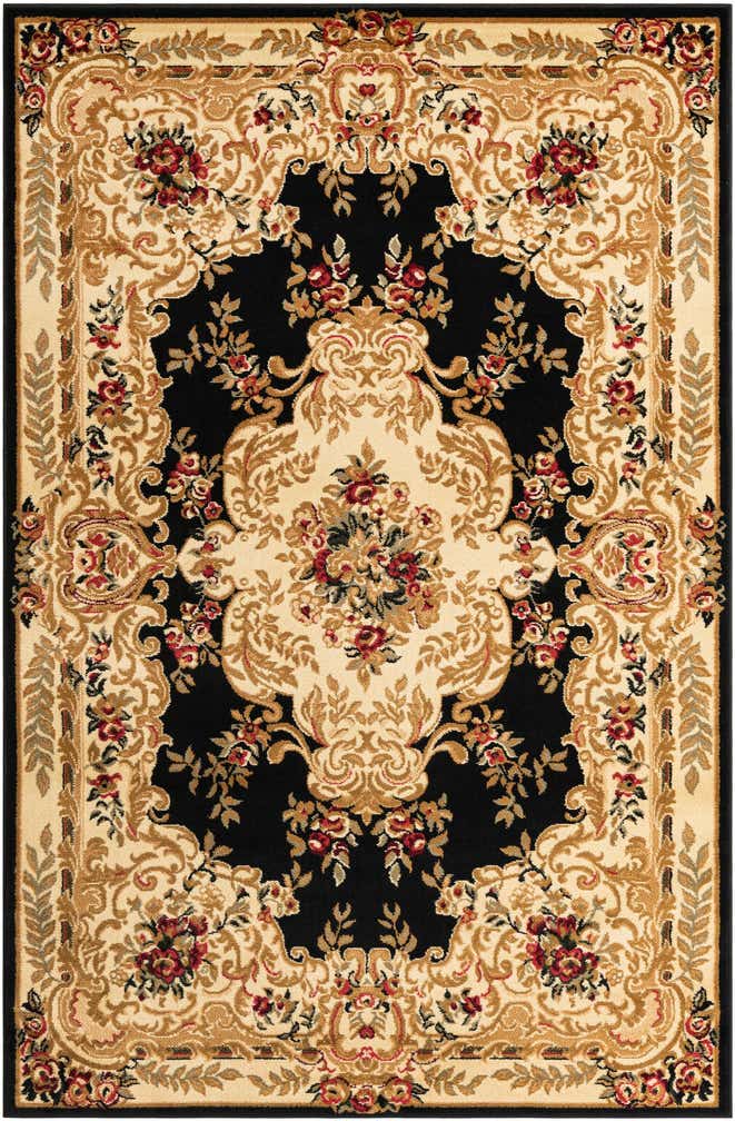 Black 5' 3 x 8' Chateau Rug | Rugs.com