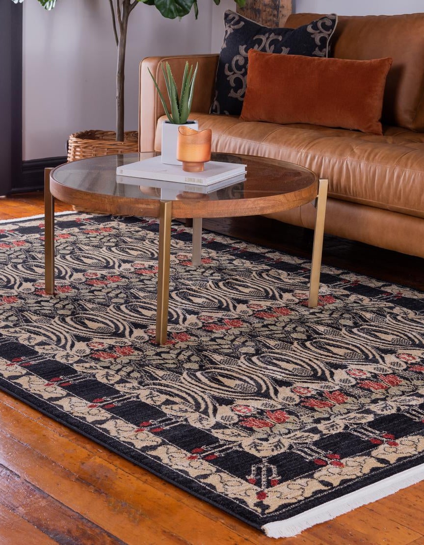 Black 8' x 11' Chelsea Rug | Rugs.com