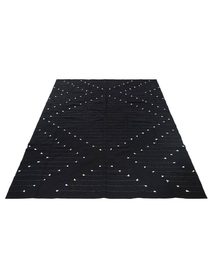 Detail image of  5' x 6' 10  Hand Woven Chindi Cotton Rug