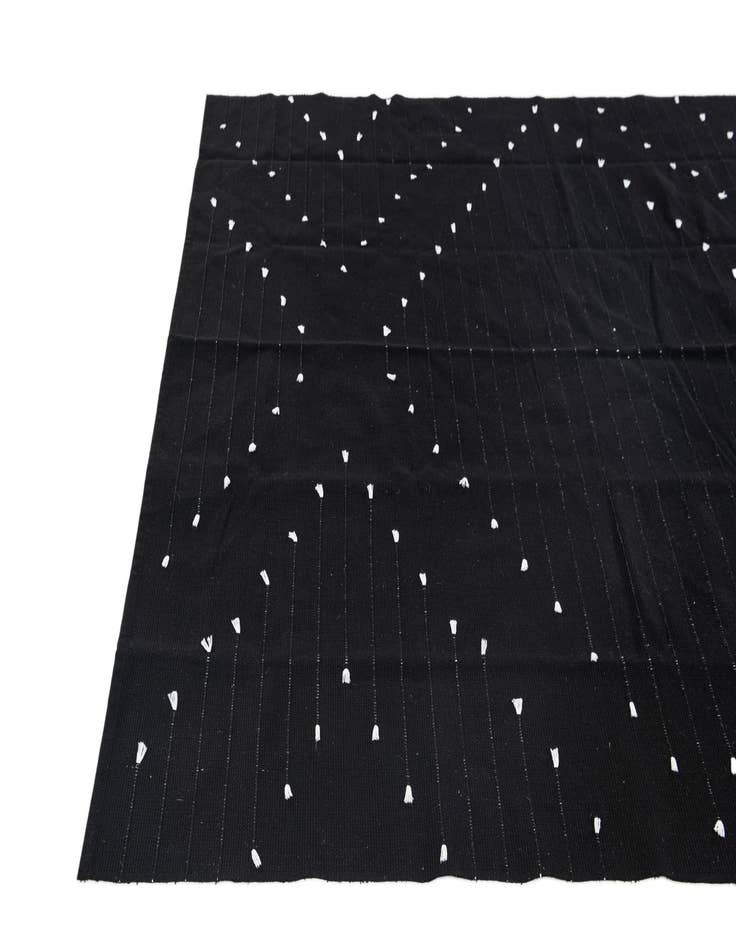 Detail image of  5' x 6' 10  Hand Woven Chindi Cotton Rug