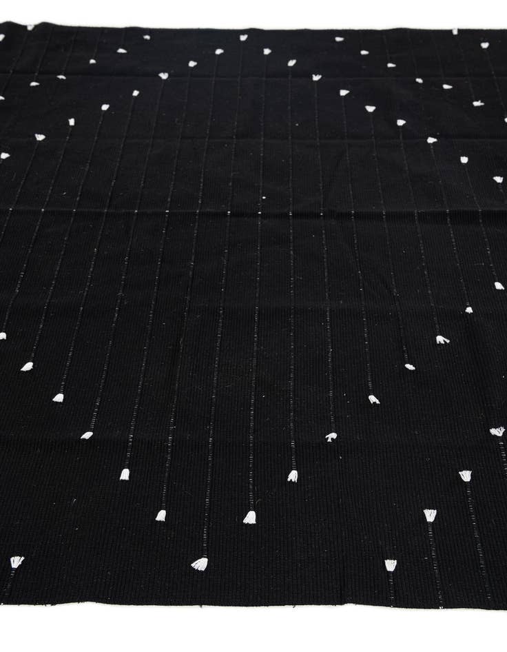 Detail image of  5' x 6' 10  Hand Woven Chindi Cotton Rug