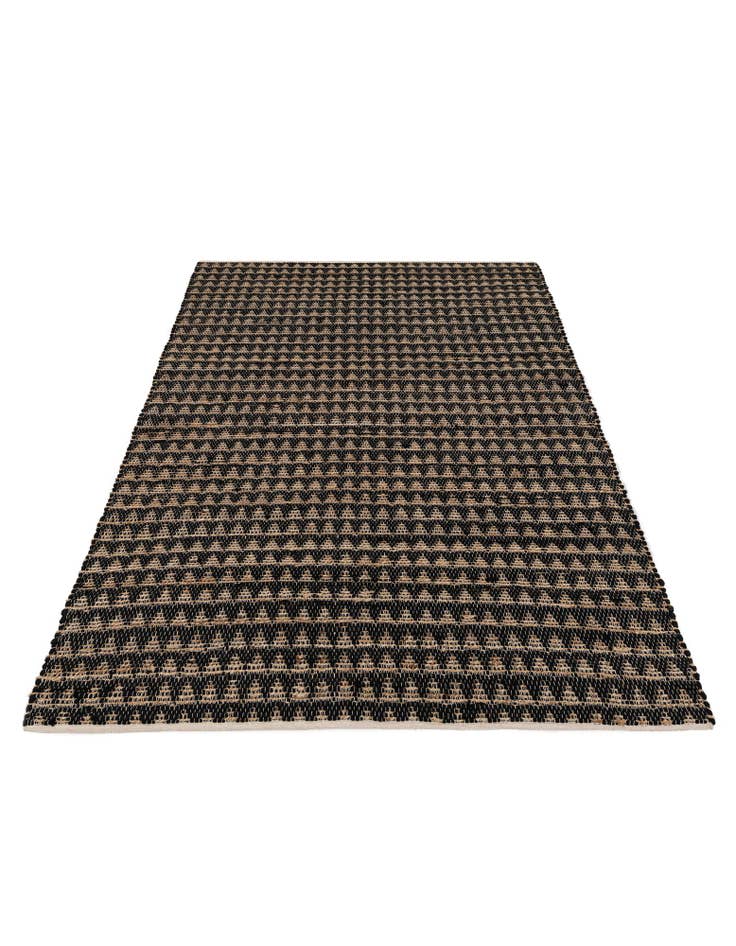 Detail image of  6' x 8' 7  Hand Woven Chindi Jute Rug