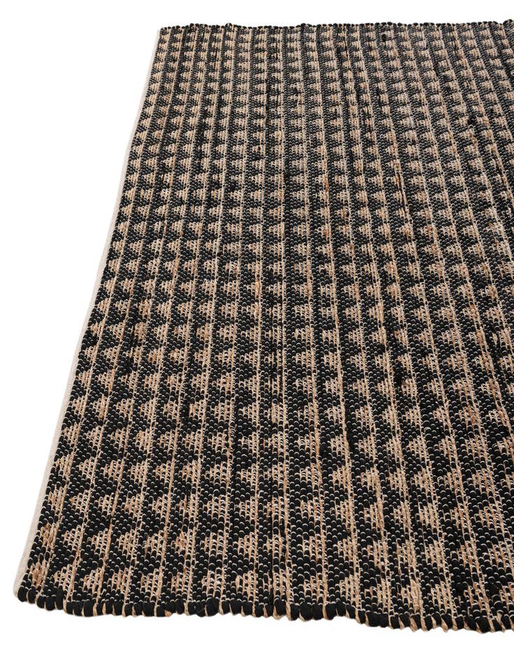 Detail image of  6' x 8' 7  Hand Woven Chindi Jute Rug