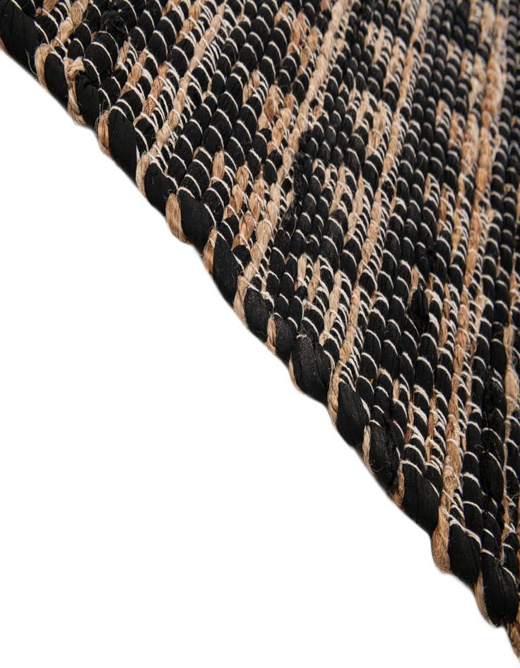 Detail image of  6' x 8' 7  Hand Woven Chindi Jute Rug