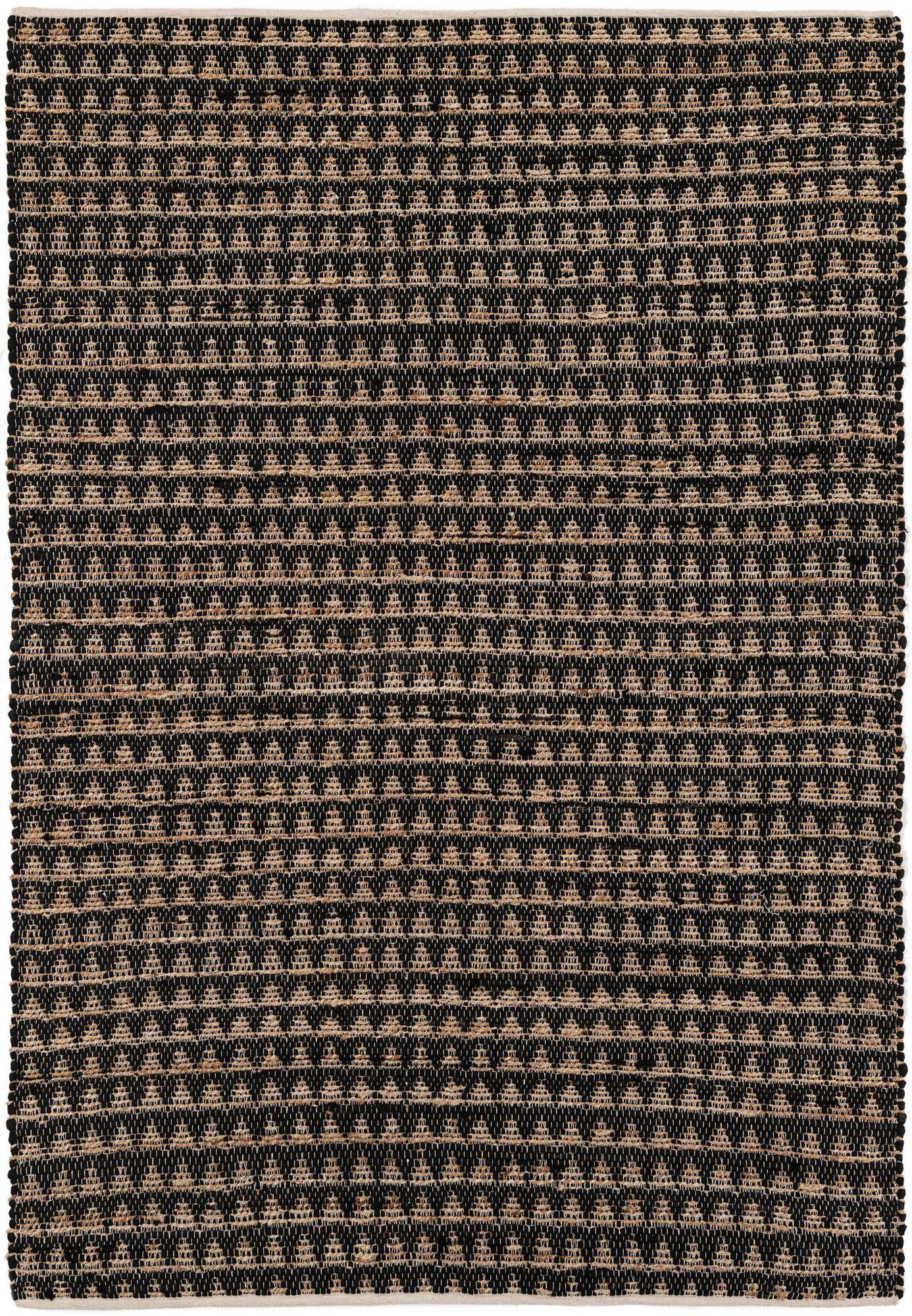  6' x 8' 7  Hand Woven Chindi Jute Rug