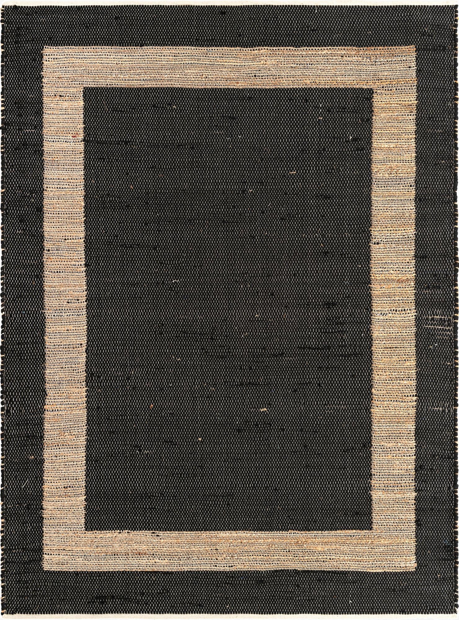  7' 1 x 10'  Hand Woven Chindi Jute Rug