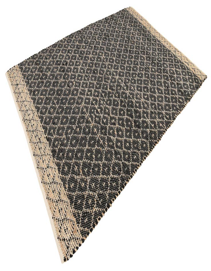 Detail image of  6' 1 x 9'  Hand Woven Chindi Trellis Rug