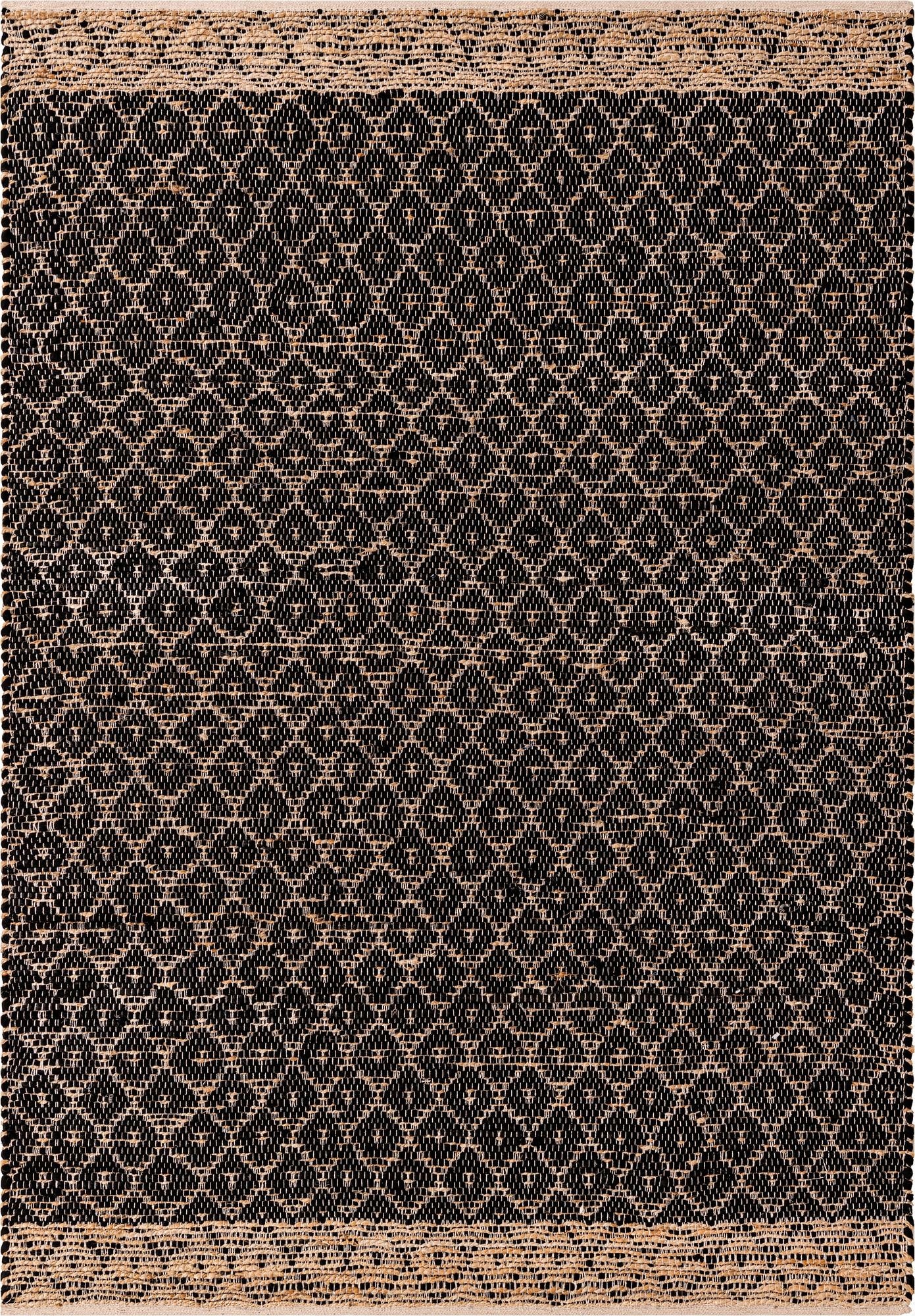  6' 1 x 9'  Hand Woven Chindi Trellis Rug