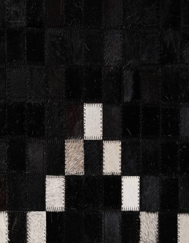 Detail image of  8' 1 x 9' 11 Cowhide - Patchwork Rug