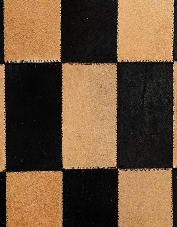 Detail image of  5' 1 x 8' 1 Cowhide - Patchwork Rug