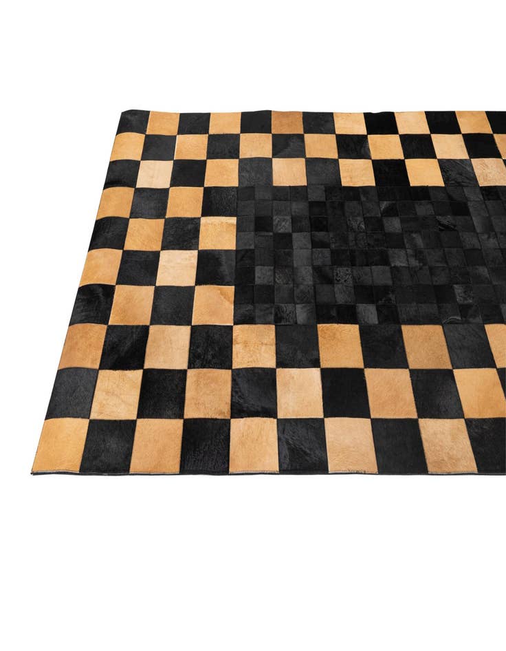 Detail image of  5' 1 x 8' 1 Cowhide - Patchwork Rug