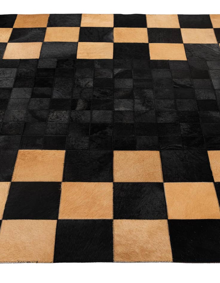 Detail image of  5' 1 x 8' 1 Cowhide - Patchwork Rug