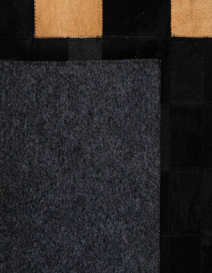 Detail image of  5' 1 x 8' 1 Cowhide - Patchwork Rug