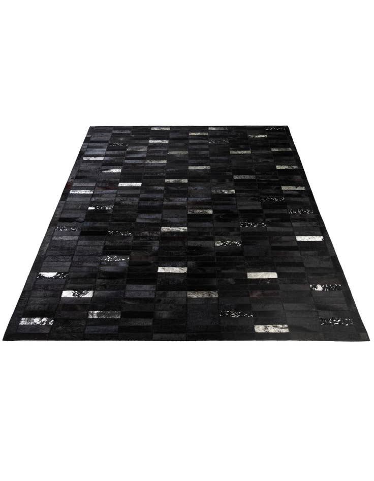 Detail image of  5' 3 x 8' 1 Cowhide - Patchwork Rug