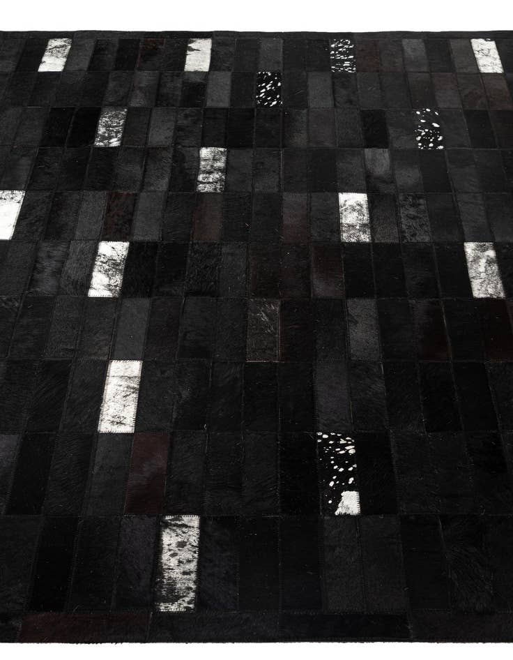 Detail image of  5' 3 x 8' 1 Cowhide - Patchwork Rug