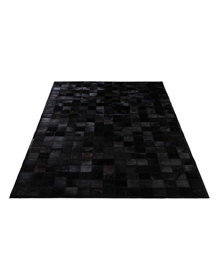 Detail image of  5' 2 x 8' Cowhide - Patchwork Rug