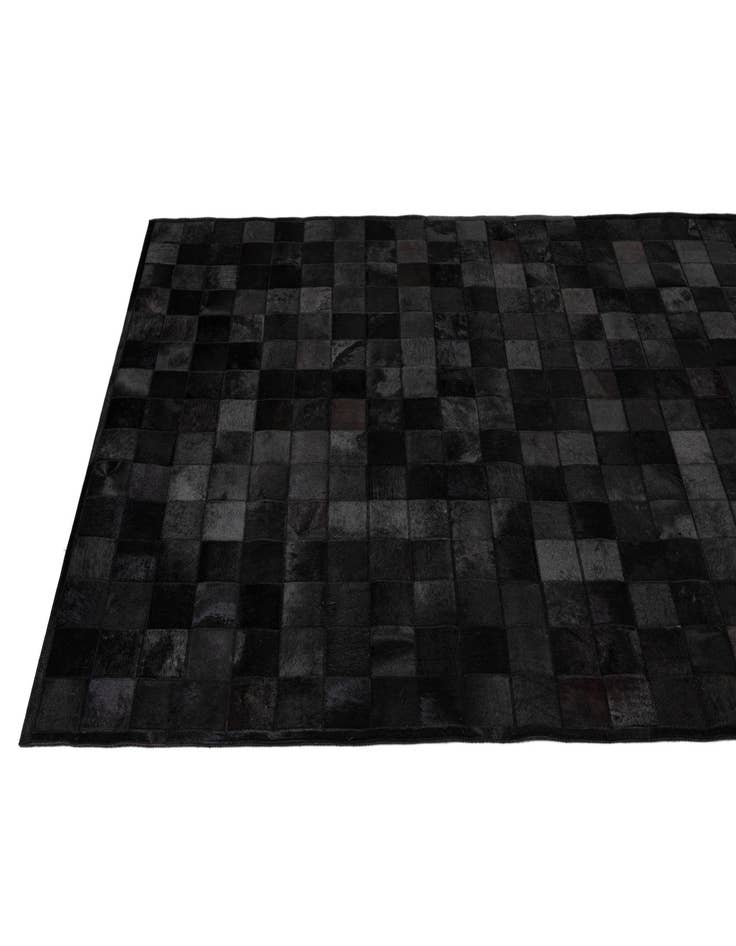 Detail image of  5' 2 x 8' Cowhide - Patchwork Rug