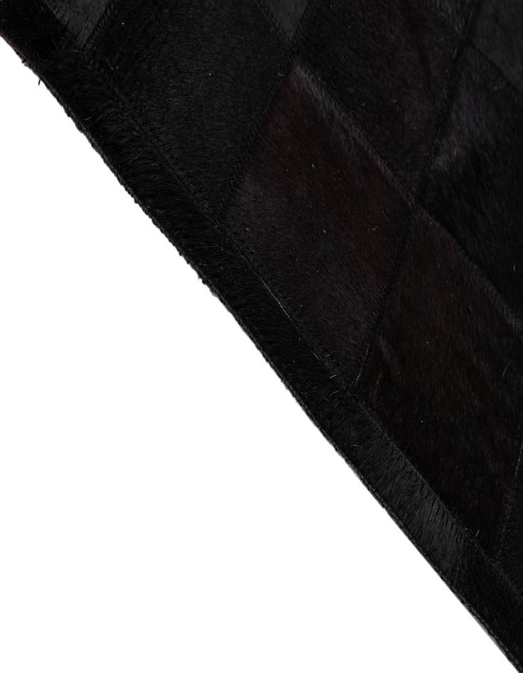 Detail image of  5' 2 x 8' Cowhide - Patchwork Rug