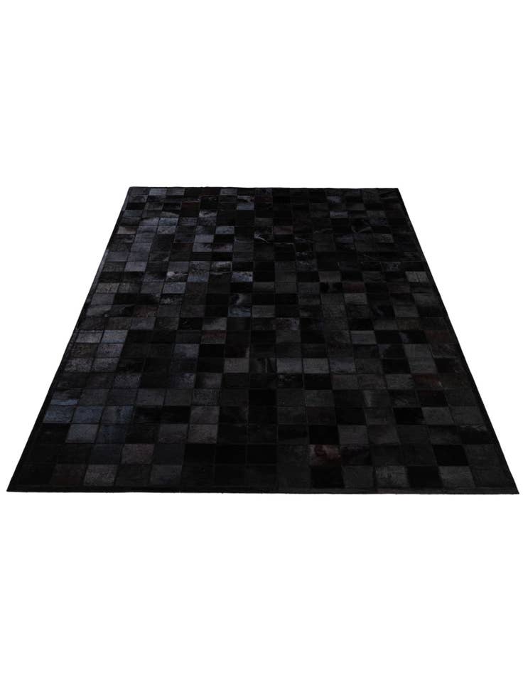 Detail image of  5' 2 x 8' 1 Cowhide - Patchwork Rug