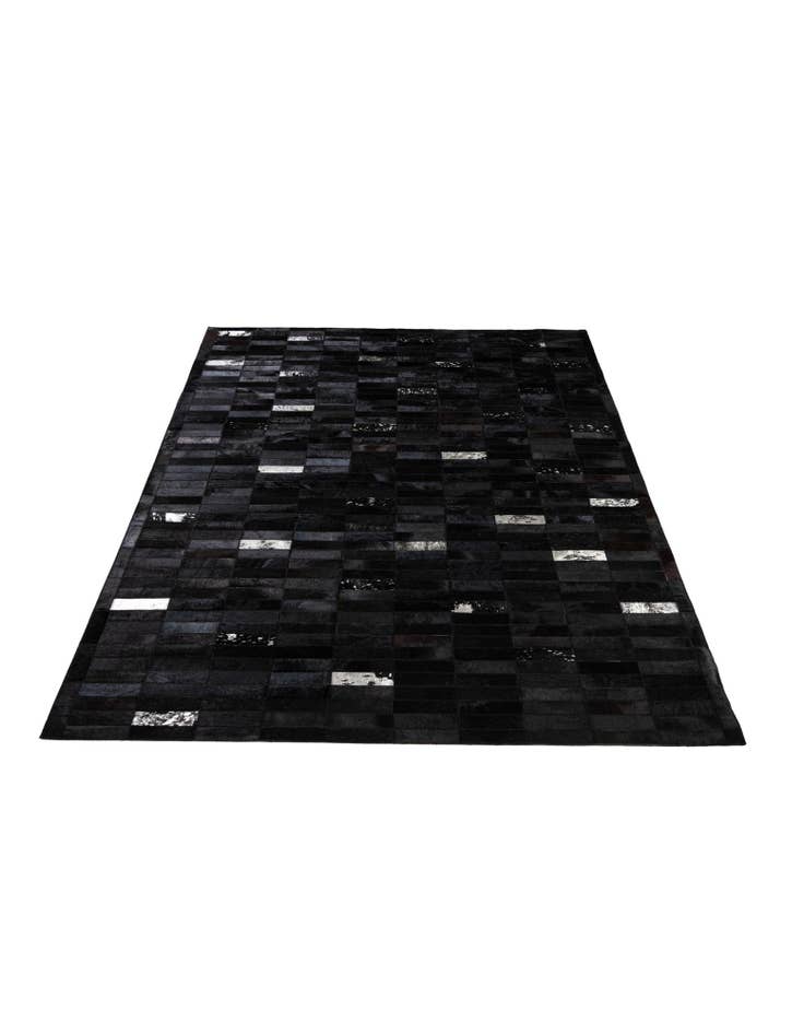 Detail image of  5' 3 x 8' 1 Cowhide - Patchwork Rug