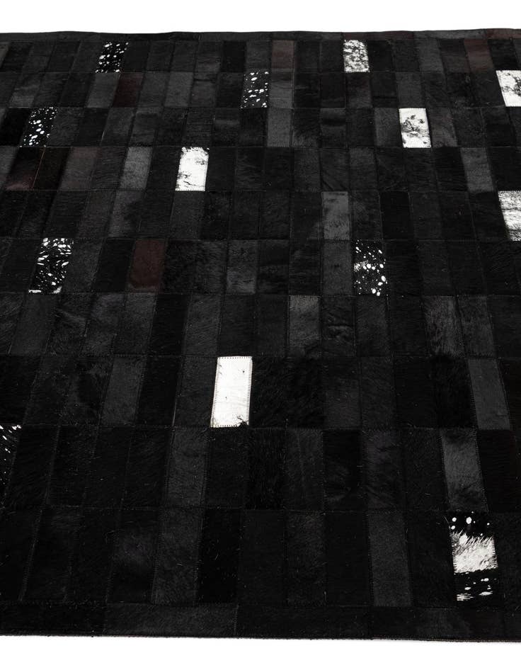 Detail image of  5' 3 x 8' 1 Cowhide - Patchwork Rug