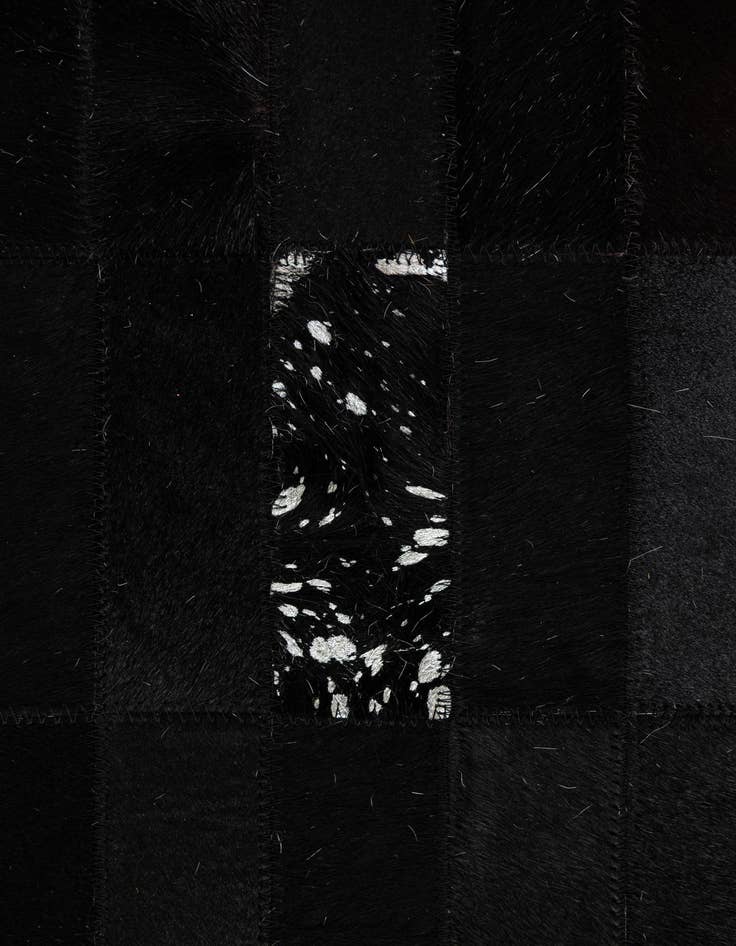 Detail image of  5' 3 x 8' 1 Cowhide - Patchwork Rug