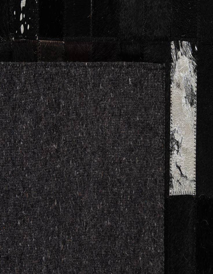 Detail image of  5' 3 x 8' 1 Cowhide - Patchwork Rug