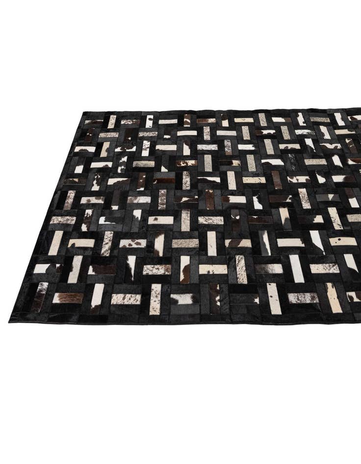 Detail image of  5' 3 x 8' 1 Cowhide - Patchwork Rug