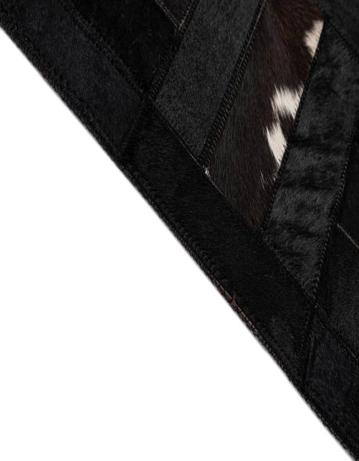 Detail image of  5' 3 x 8' 1 Cowhide - Patchwork Rug