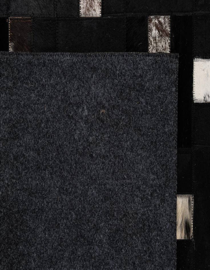 Detail image of  5' 3 x 8' 1 Cowhide - Patchwork Rug