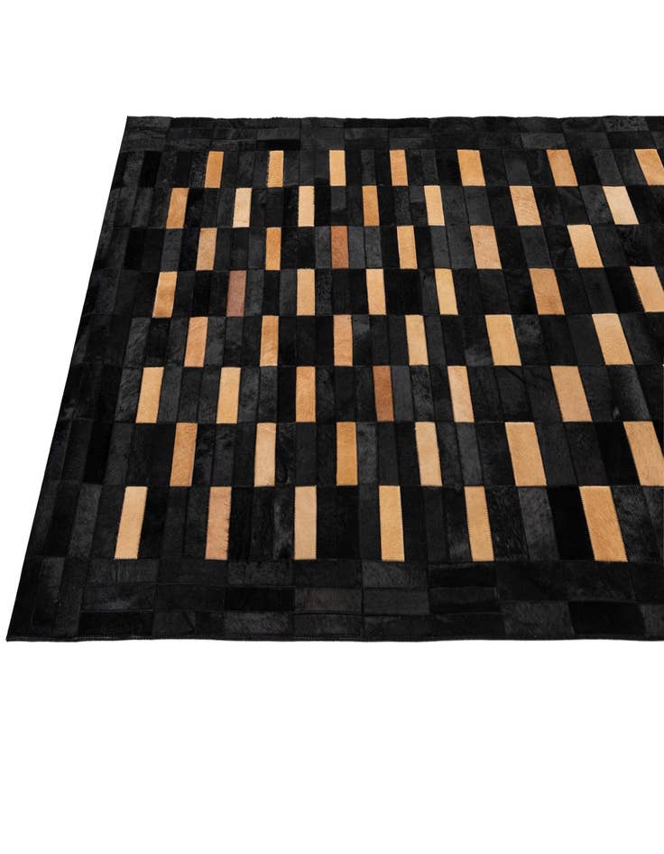 Detail image of  5' 1 x 7' 11 Cowhide - Patchwork Rug