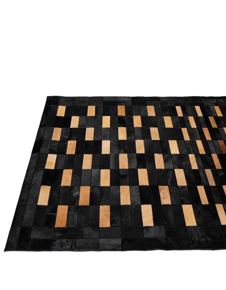 Detail image of  5' x 8' Cowhide - Patchwork Rug