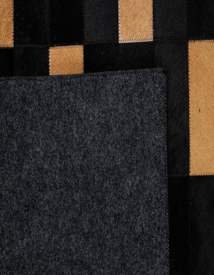 Detail image of  5' x 8' Cowhide - Patchwork Rug