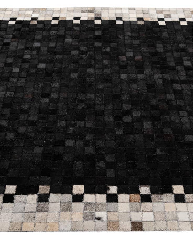 Detail image of  5' x 7' 11 Cowhide - Patchwork Rug