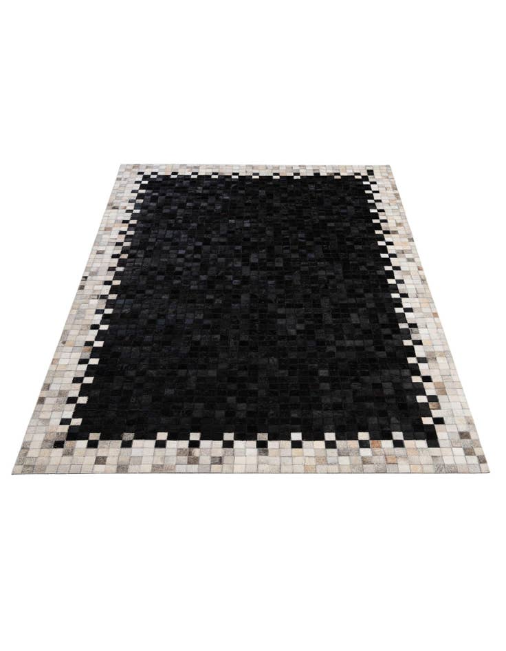 Detail image of  5' 2 x 7' 11 Cowhide - Patchwork Rug