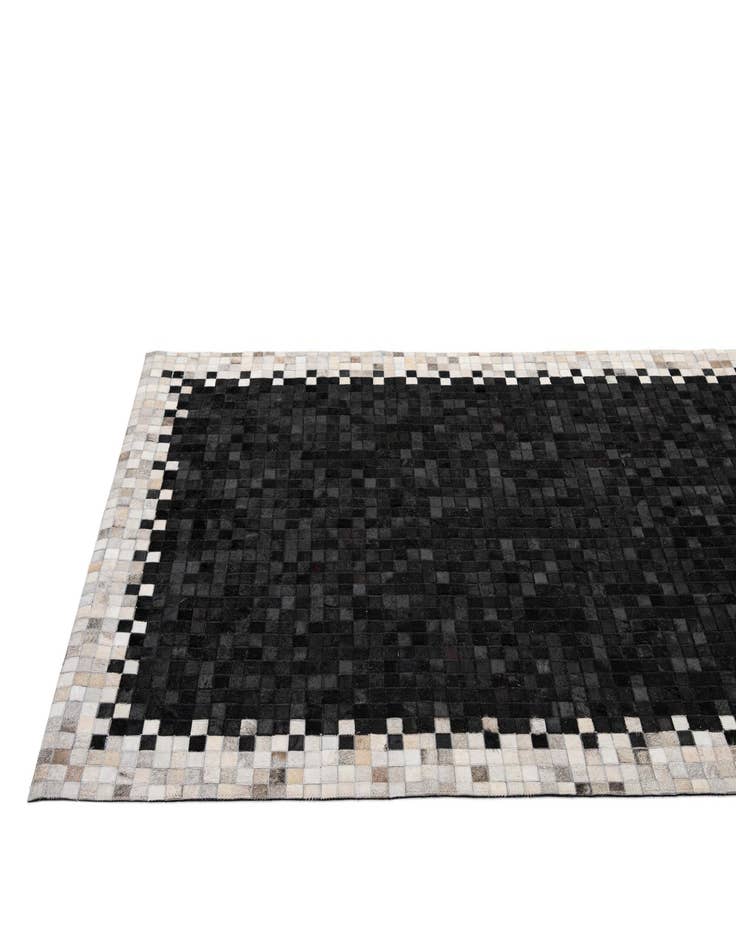 Detail image of  5' 2 x 7' 11 Cowhide - Patchwork Rug