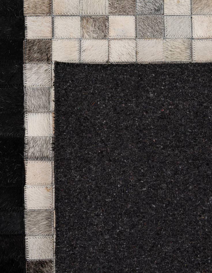 Detail image of  5' x 7' 11 Cowhide - Patchwork Rug