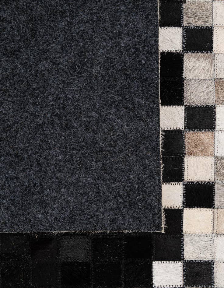 Detail image of  5' x 8' Cowhide - Patchwork Rug