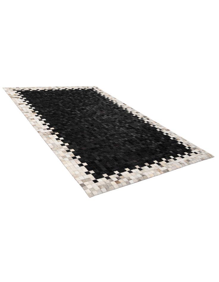 Detail image of  5' 2 x 7' 11 Cowhide - Patchwork Rug