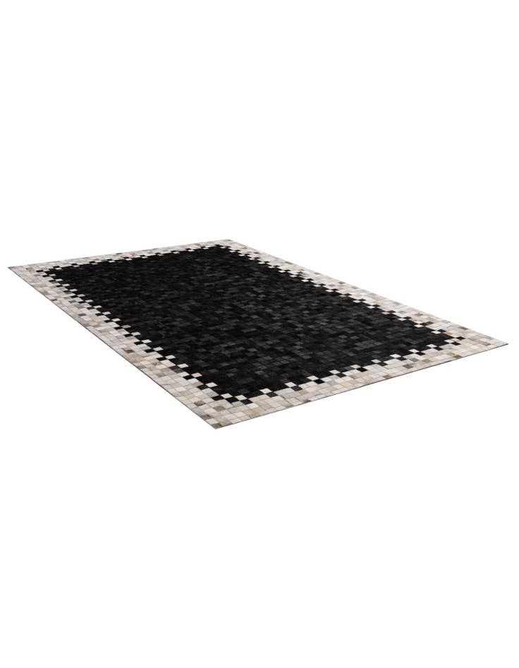 Detail image of  5' 2 x 8' Cowhide - Patchwork Rug