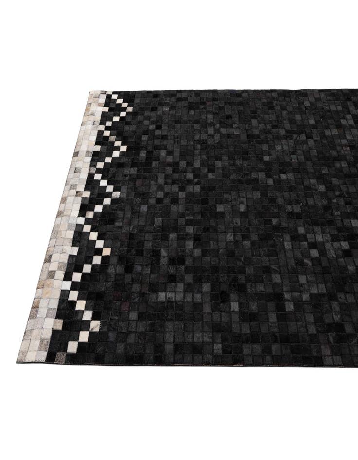 Detail image of  5' 1 x 7' 11 Cowhide - Patchwork Rug