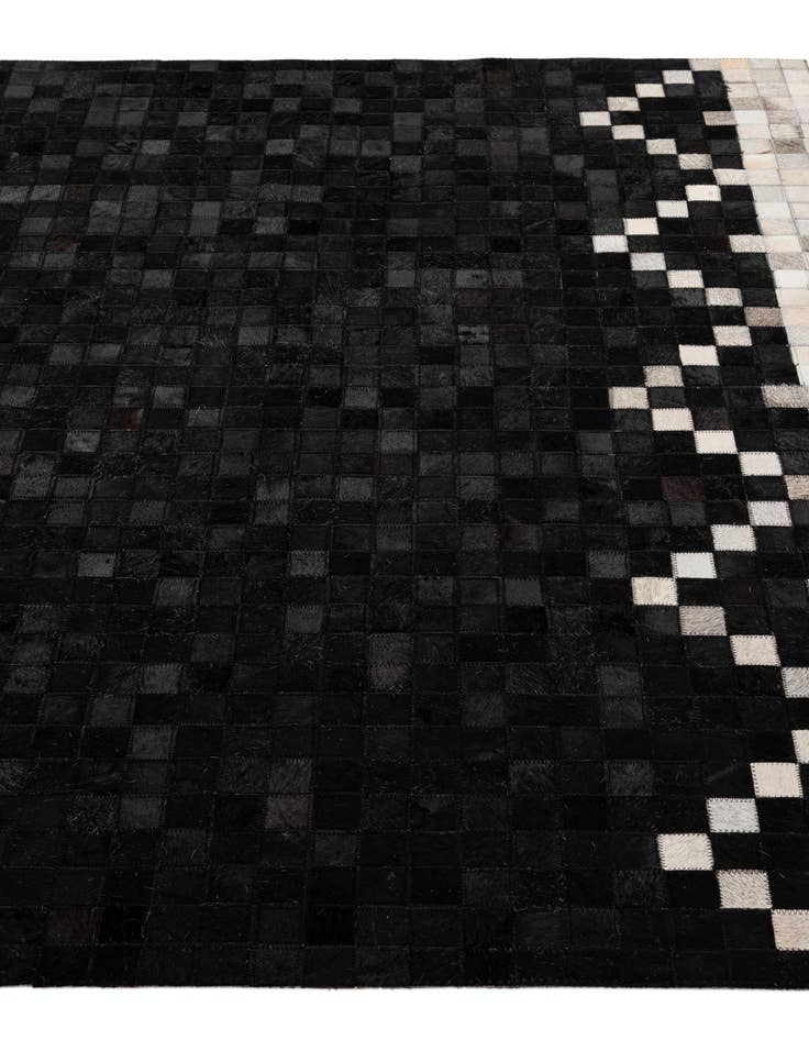 Detail image of  5' 1 x 7' 11 Cowhide - Patchwork Rug