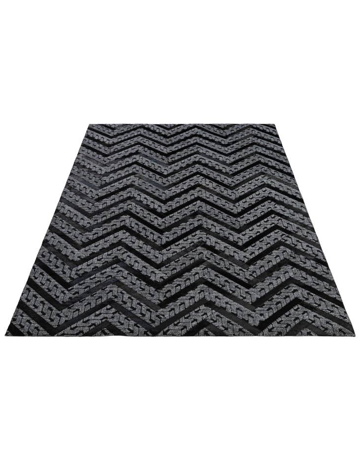 Detail image of  4' 11 x 7' 11 Cowhide - Patchwork Rug