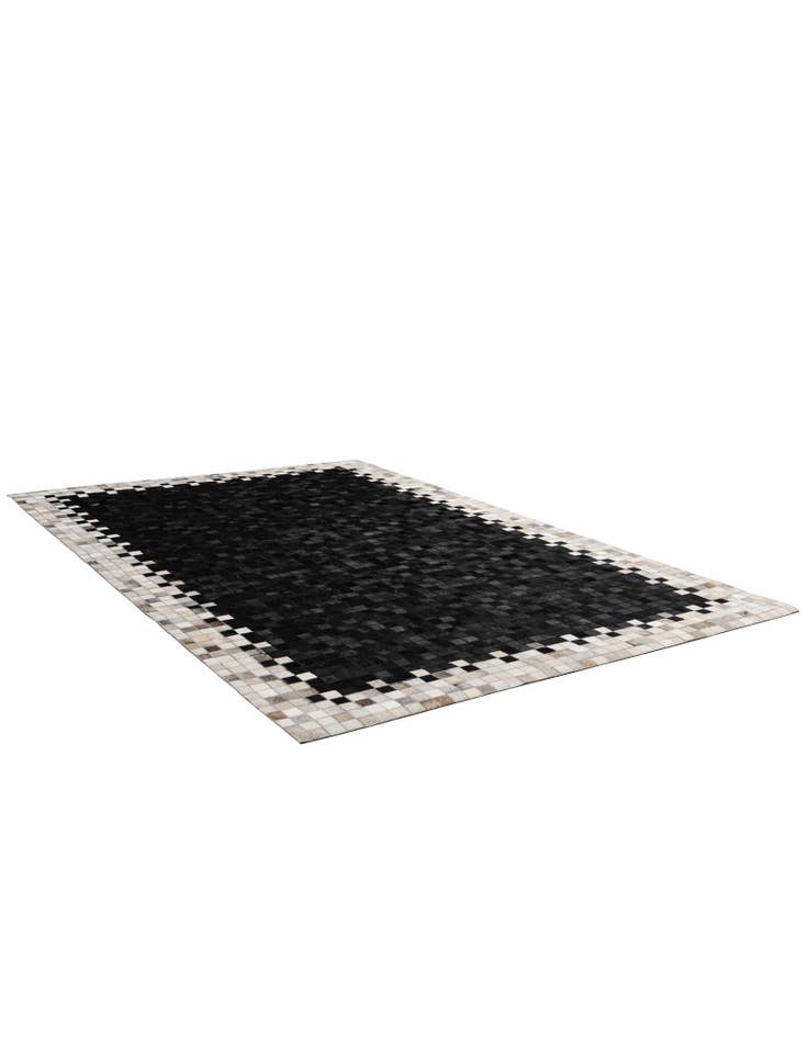 Detail image of  5' 2 x 8' Cowhide - Patchwork Rug