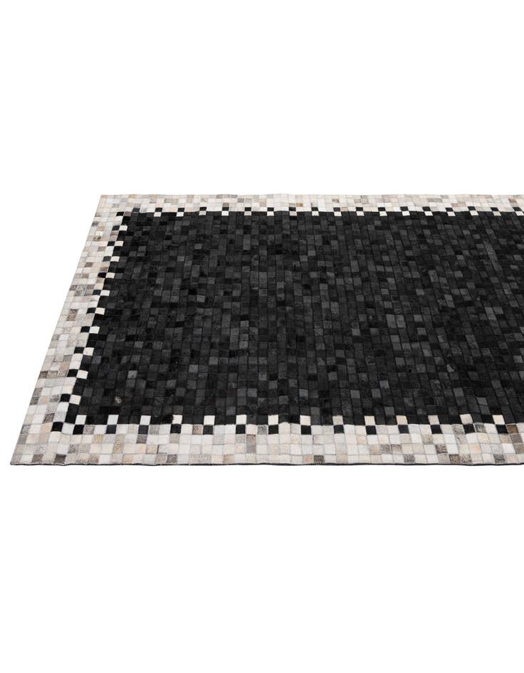 Detail image of  5' 2 x 8' Cowhide - Patchwork Rug