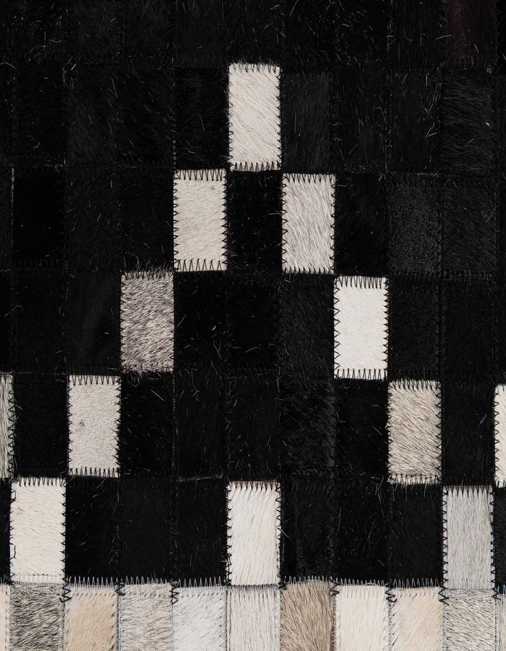 Detail image of  5' 1 x 8' 1 Cowhide - Patchwork Rug