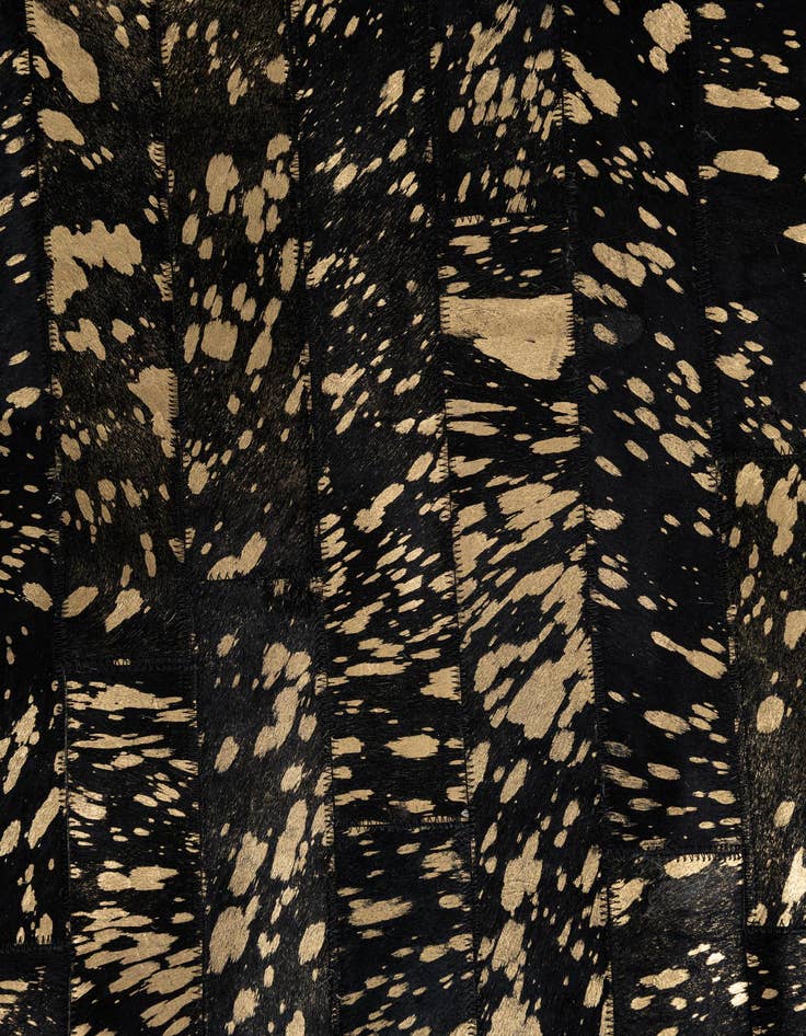 Detail image of  5' 2 x 7' 9 Cowhide Leather Rug